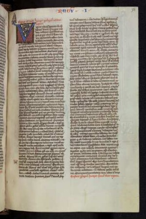 Zierinitiale (Liber Regum): V(iginti)