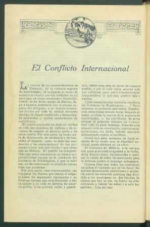 El Conflicto Internacional