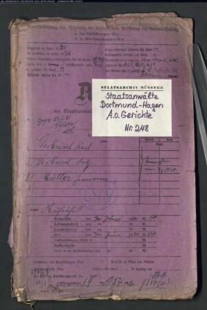 Angeklagter: Gerbusch, Karl; Angeklagter: Gerbusch, Fritz; Angeklagter: Müller, Hermann; Angeklagter: Jäger, Paula: Aufruhrs