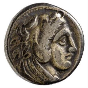 Münze, Tetradrachme, 328 - 327 v. Chr.