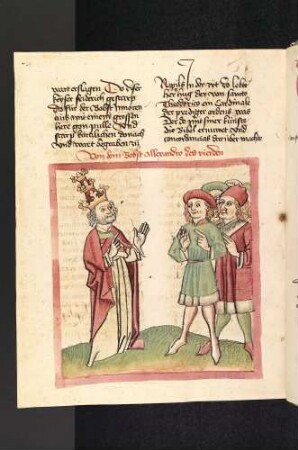 Papst Alexander IV. im Gespräch mit Gläubigen