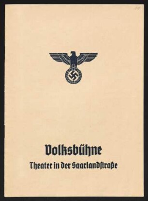 Volksbühne [Theater in der Saarlandstraße ]