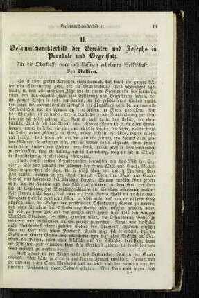 Gesammtcharakterbild der Erzväter und Josephs in Parallele und Gegensatz : für die Oberklasse einer mehrklassigen gehobenen Volksschule