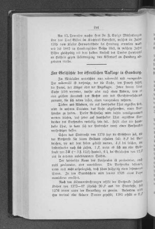 Zur Geschichte der öffentlichen Anklage in Hamburg.