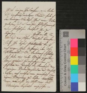 Brief von Bernhard Friedrich von Türckheim an Gontard (Bankier?) vom 26.11.1790