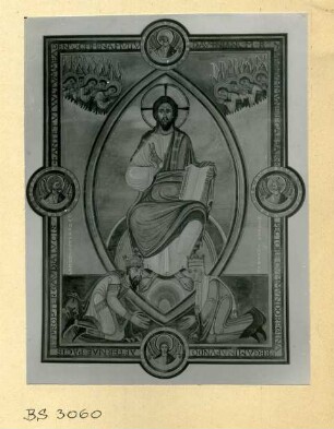 Konrad II. und Gisela kniend vor Christus