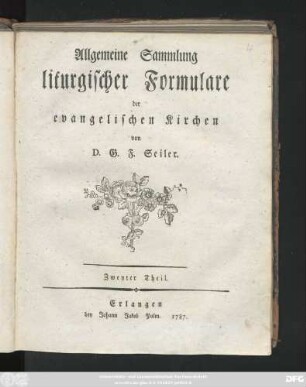 Zweyter Theil: Erbauliche Betrachtungen über die Leidensgeschichte Jesu