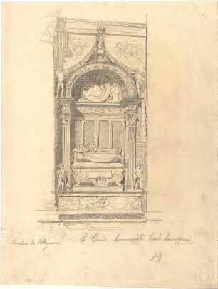 ohne Verfasserangabe; St. Croce, Monumento Carlo M - Ansicht