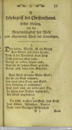 II. Lehrbegriff des Christenthums