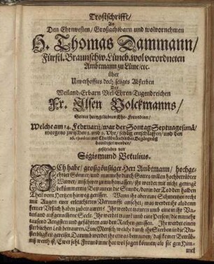 Trostschrift/ [...]