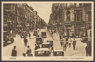 Ansichtskarte Friedrichstraße, Ecke Kochstraße