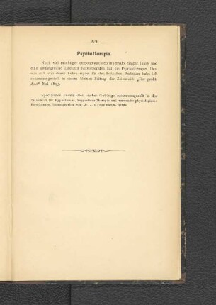 Psychotherapie.