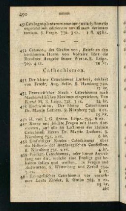 490-492, Der kleine Catechismus... - Zergliederter Catechismus...