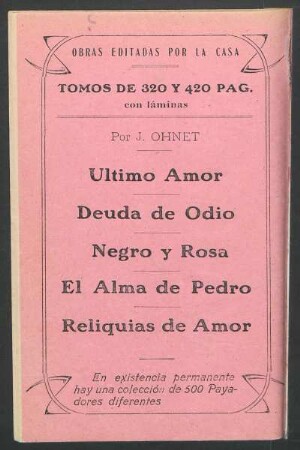 Obras editadas por la casa