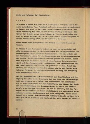 Ziele und Aufgaben der Disziplinen