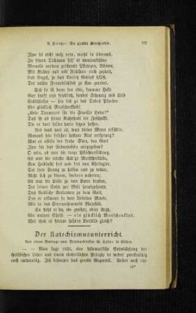 ¬Der¬ Katechismusunterricht : aus einem Vortrage