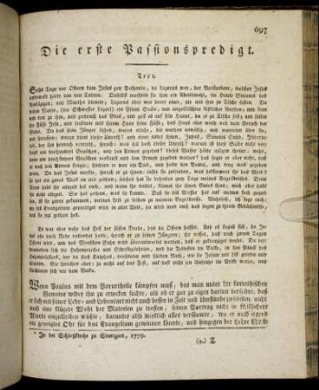 [95.] Die erste Passionspredigt. - [99.] Die fünfte Passionspredigt.