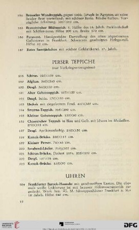 Perser Teppiche (Nr. 188-203)