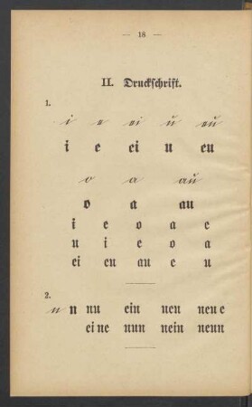 II. Druckschrift