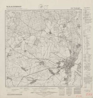 3042 Neuruppin, Topographische Karte 1:25000 (4cm - Karte)