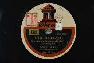 Der Bajazzo : "Nein, ich bin Bajazzo nicht bloß" / (Leoncavallo)