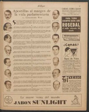 Apostillas al margen de la vida parlamentaria