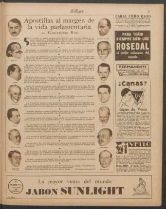 Apostillas al margen de la vida parlamentaria