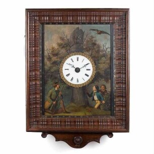 Rahmenuhr mit Kuckuck, Schwarzwald um 1870