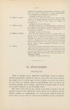 III. Ròtan-soorten