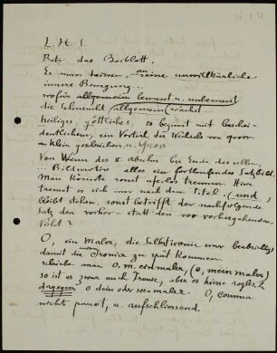 L.H.S. Betr. das Beiblatt, Es muss heissen,...