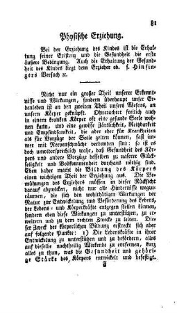 Physische Erziehung
