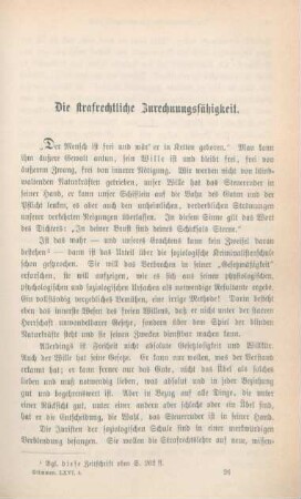 357-374 Die strafrechtliche Zurechnungsfähigkeit