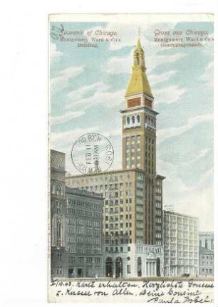 Geschäftsgebäude von Montgomery Ward & Co. in Chicago