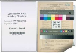 Entnazifizierung Rudolf Kosmehl , geb. 06.06.1920 ()