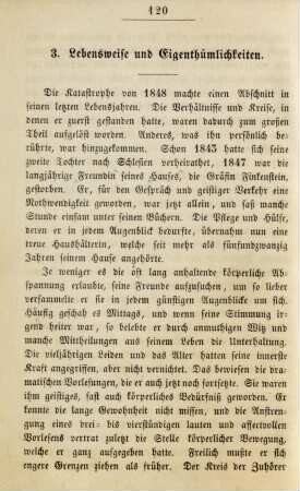 3. Lebensweise und Eigenthümlichkeiten