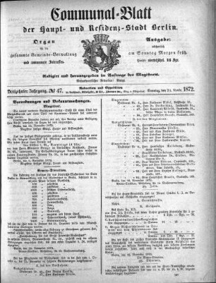 1872,47: No. 47, 24. November 1872