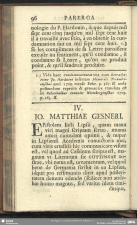 IV. Jo. Matthiae Gesneri