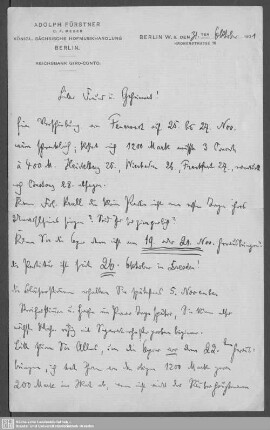 Briefe von Richard Strauss an Ernst Edlen von Schuch - Mscr.Dresd.App.2839
