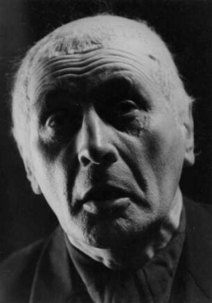 Portrait des Schauspielers Willy Maertens (1893-1967); aufgenommen während einer Aufführung des Bühnenstückes "Dr. med. Hiob Prätorius" von Curt Goetz 1946 am Thalia-Theater Hamburg