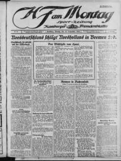 Hamburger Fremdenblatt, HF am Montag