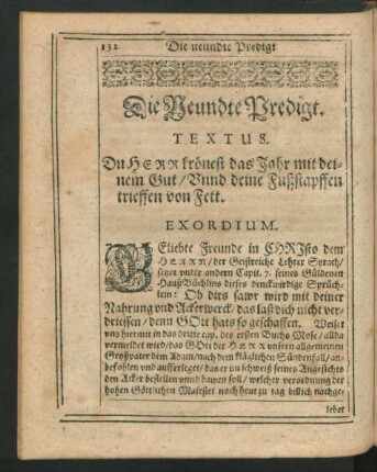 Die Neundte Predigt.