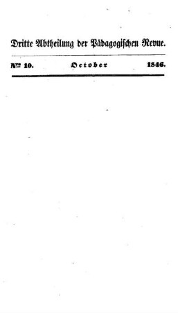 Bd. 14, Abt. 3, H. 10: Heft Bd. 14, Abt. 3, H. 10