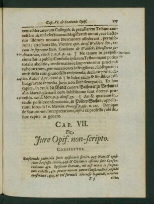 Cap. VII. De Iure Opif. non-scripto