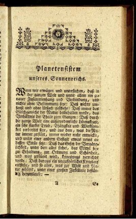 Planetensistem unseres Sonnenreichs