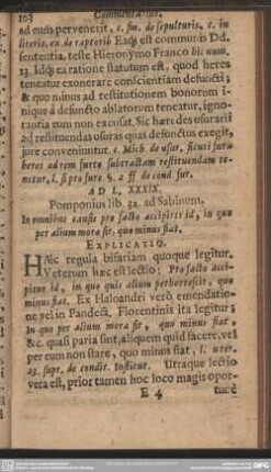 Ad L.XXXIX. Pomponius lib. 32. ad Sabinum