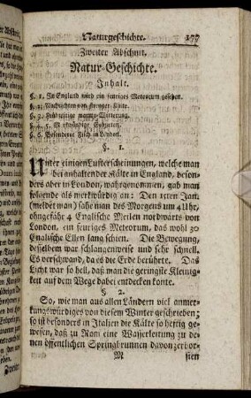 Zweiter Abschnitt. Natur-Geschichte.