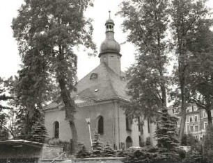 Annaberg-Buchholz. Trinitatiskirche. Eckansicht von Westen