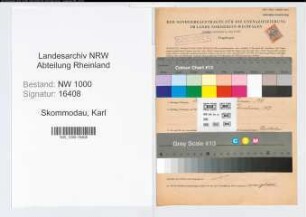 Entnazifizierung Karl Skommodau, geb. 23.04.1892 (Buchhalter)