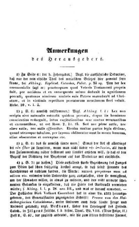 Anmerkungen des Herausgebers.