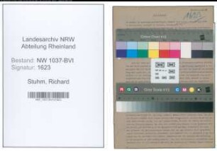 Entnazifizierung Richard Stuhm , geb. 13.03.1898 (Bevollmaechtigter)